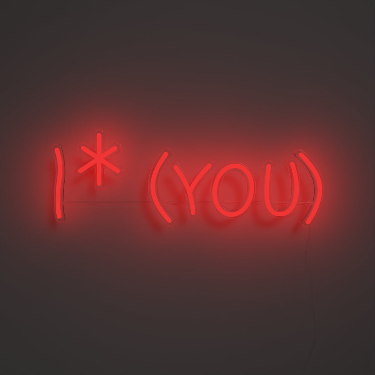 I * You - Zeichen aus Neon-LEDs